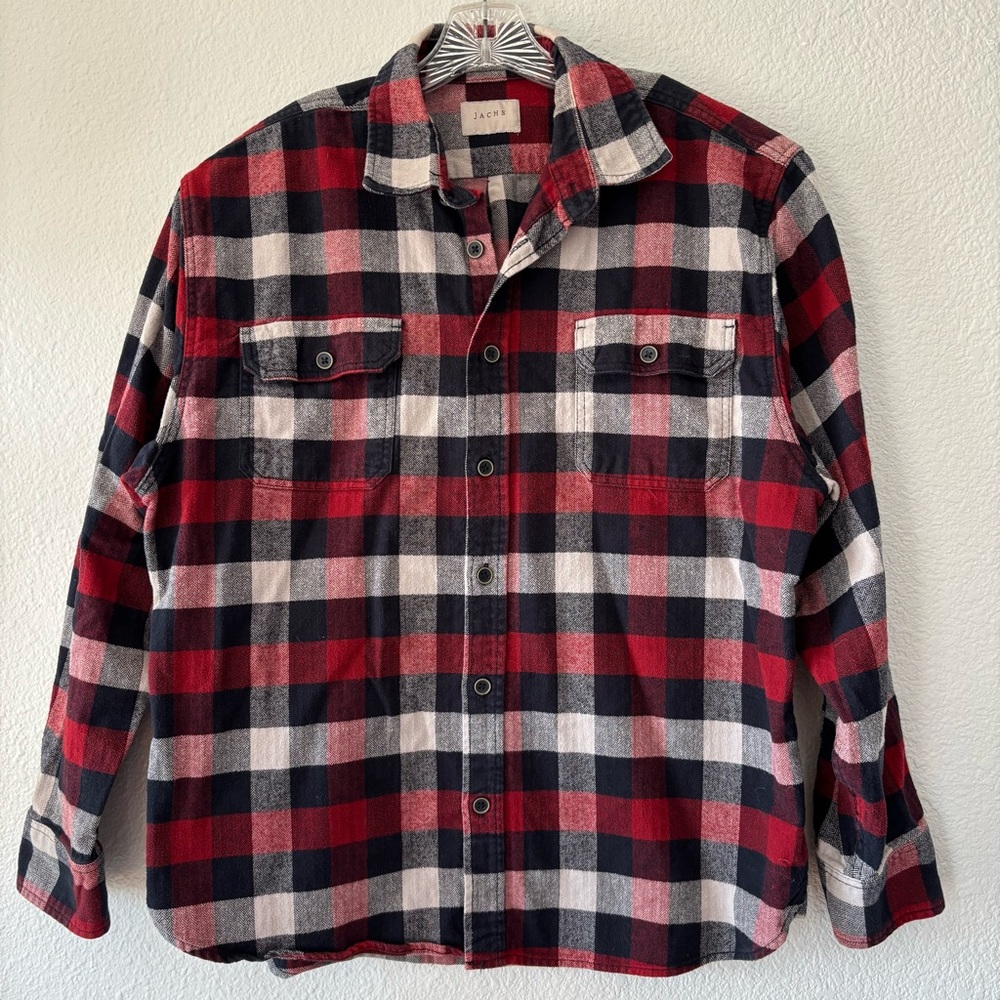 Jachs Men's Buffalo Plaid Shacket Jacket X-Large 100% Cotton Outdoors Western